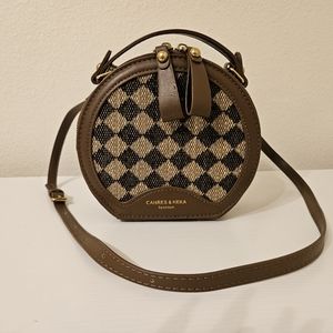 Quilted Lattice Crossbody Shoulder Bag